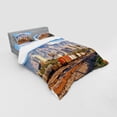 thumbnail image 3 of Ambesonne Urban Bedding Set 3 Pcs, Salt Lake City Utah USA, Twin, Multicolor, 3 of 3