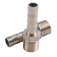 thumbnail image 3 of 4x Gold 1/8BSP Male Thread Brass Hose Barb Coupler Fitting Connector,4 x Hose Barb Coupler,Gold, 3 of 8
