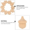 thumbnail image 3 of OATIPHO Wood Painting Crafts 10Pcs Khaki Acorn Shape for Children Imagination Enhancement, 3 of 5