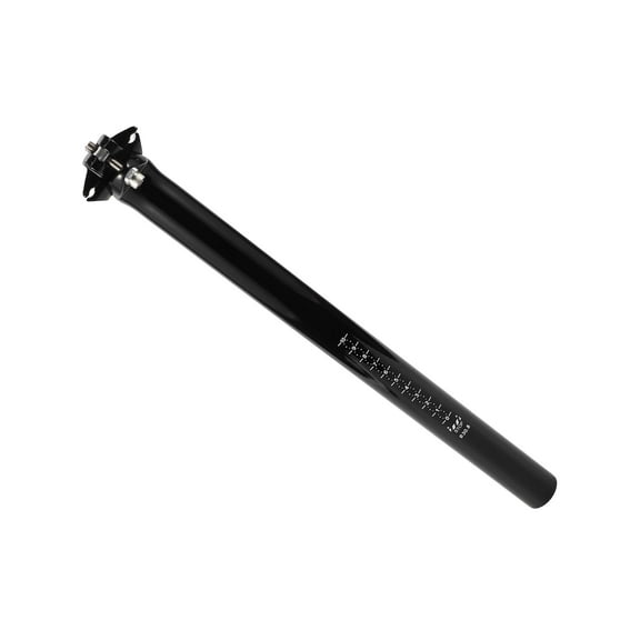 Unique Bargains Bike Suspension Seatpost 30.8x400mm Saddle Post Seat Gloss Black Carbon Fiber