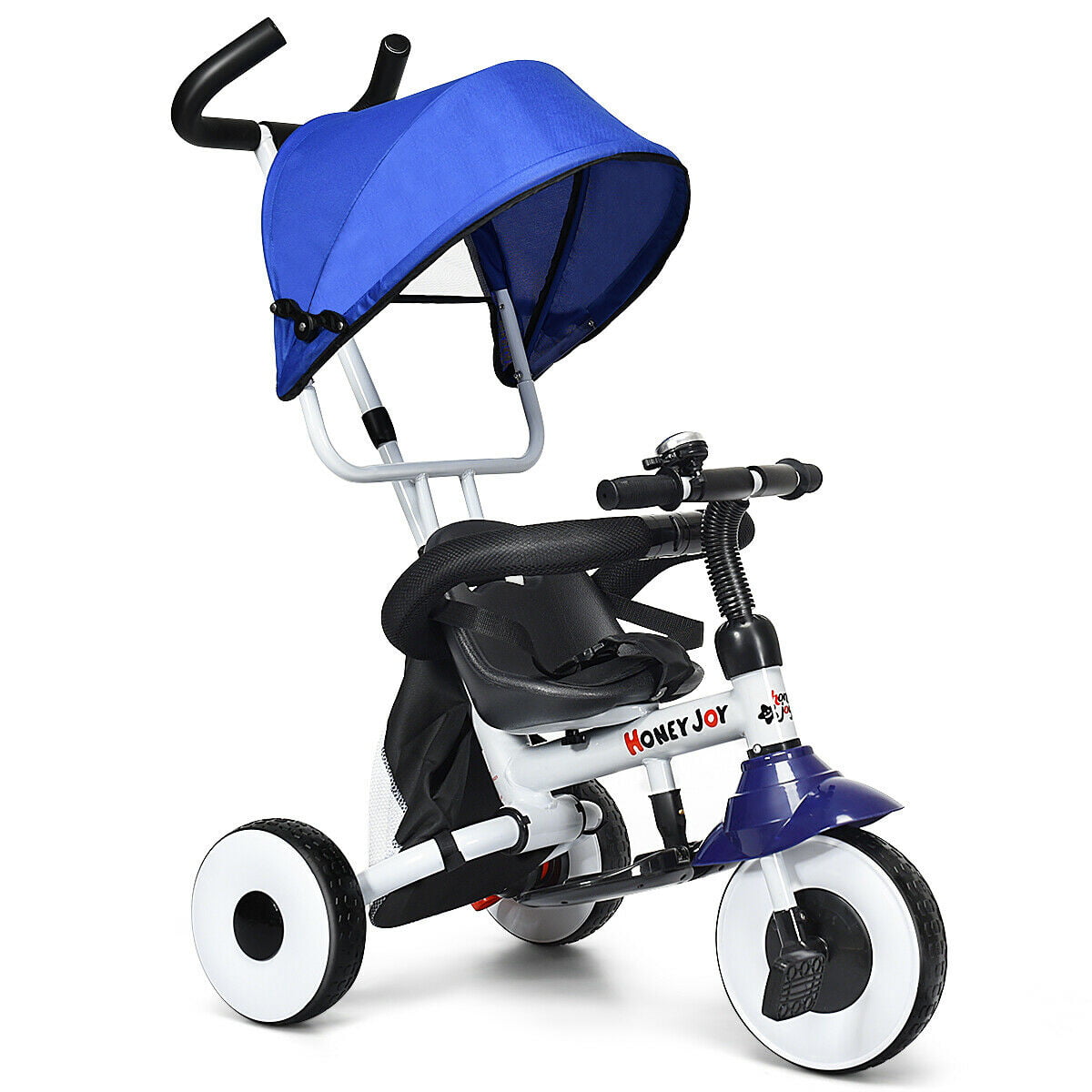besrey Kids Tricycle 4 in 1 Baby Trike with Steering Handle N Safety Belt