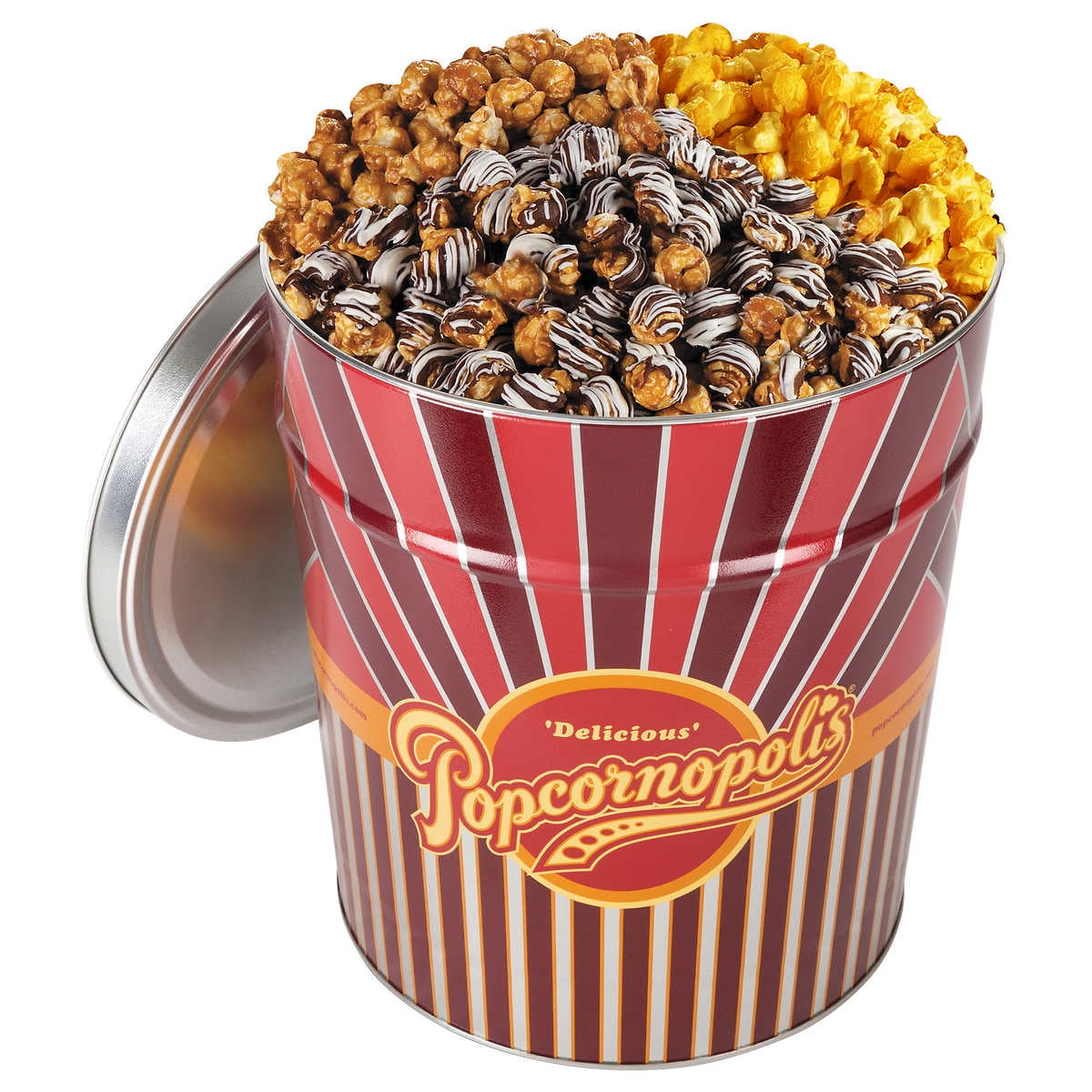 Popcornopolis 3.5 Gallon Gourmet Popcorn Party Tin