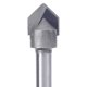 thumbnail image 4 of Vástago de 1/4 pulgada 90 grados V Groove Router Bit Trimming Cutter Fresa (1/2) Ndcxsfigh nuevos, 4 of 6
