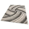 thumbnail image 7 of Well Woven Tilly Grey Geometric Stripes Thick Soft Plush 3D Textured Shag Area Rug 8x10 (7'10" x 9'10"), 7 of 7