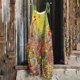 thumbnail image 1 of Ichuanyi liquidación de mujeres con mangas de verano impresas para mujeres pantalones casuales de una pieza sin espalda ICHUANYI WER2023082206486, 1 of 5