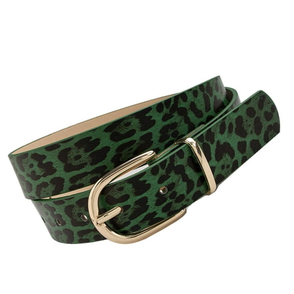 lanema Leopard Pattern PU Belt Candy Color Adjustable Waist Strap Decorative Waistband For Women Men 2000s Styles Waist Accessory