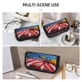 thumbnail image 5 of Fotbe Eagle Head With American Flag Pattern Pencil Case,Canvas Pen Case, Multi- Slot Pencil Pouch, Portable Pencil Bag, Pen Case for& Office, Makeup Bag ,Zipper Pouch, 5 of 6