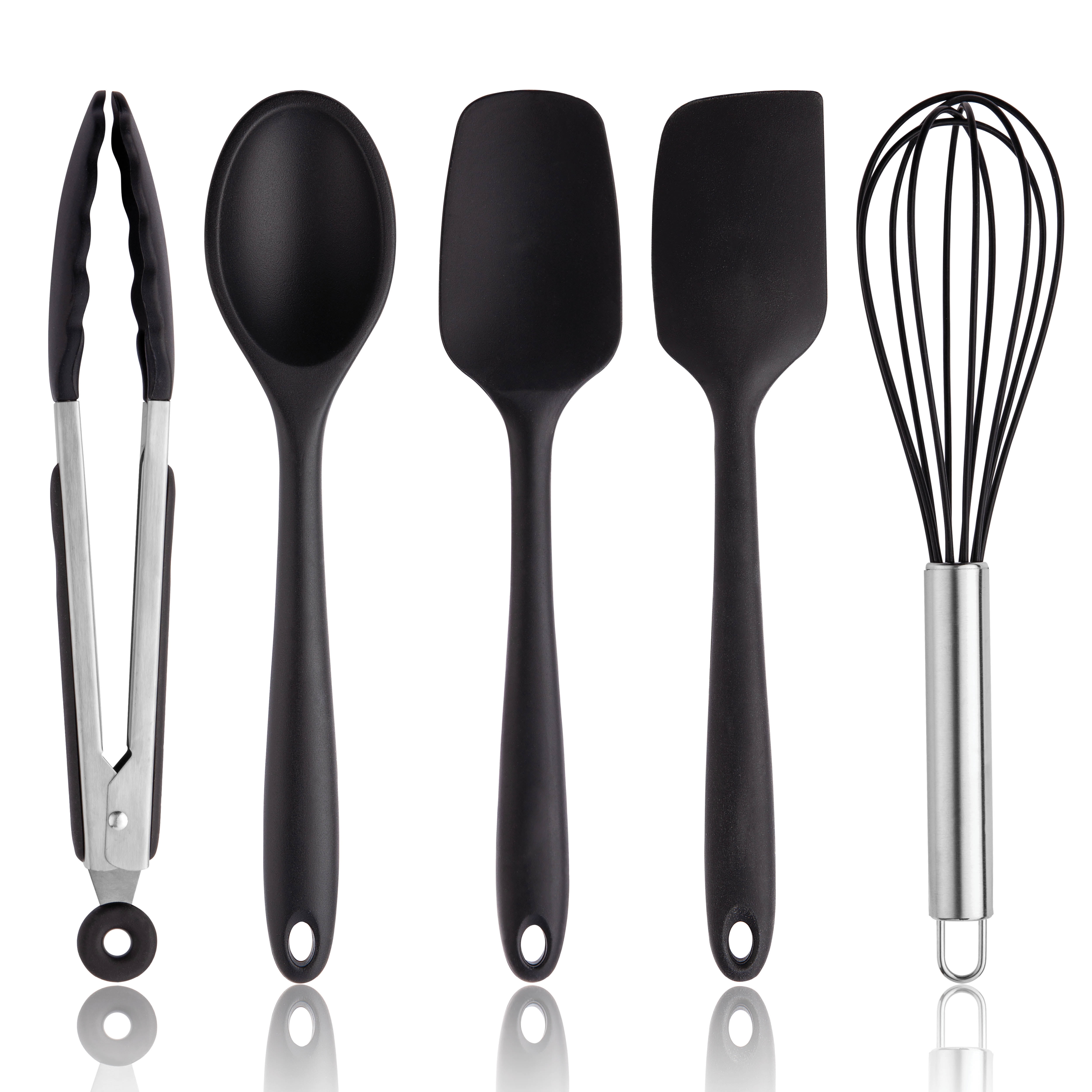 White Grey Marble Silicone Cooking Utensils Set – huemabe