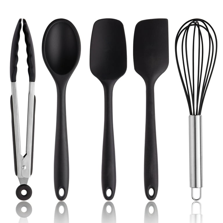 Large Silicone Cooking Utensils Set - Heat Resistant Kitchen  Utensils,Turner Tongs,Spatula,Spoon,Bru…See more Large Silicone Cooking  Utensils Set 