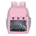 thumbnail image 1 of ZheElen Fenêtre Transparente Sac à Dos de Randonnée pour Animaux de Compagnie Profiter Large Application Portable Sac de Voyage pour Animaux de Compagnie Rose, 1 of 6