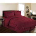 thumbnail image 1 of Manhattan Lights Embossed 8 Piece Bed in a Bag, [Queen, Burgundy], 1 of 1