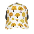 thumbnail image 3 of Lsque Qutumn Tree Printed Trucker Hat - Baseball Cap for Men Women - Breathable Mesh Side, Adjustable Fit - for Casual Wear, 3 of 7