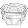 thumbnail image 3 of QRKD Pet Dog Playpen 24/30/36/42/48 Inch Metal Portable Dog Exercise Pen Indoor Outdoor Folding Yard Puppy Dog Fence for Small Medium Large Dogs 8 Panel (30 Inch), 3 of 13