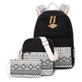 thumbnail image 1 of Mochila Lunares Nariz De Cerdo Lona Mochila Multifuncional De Gran Capacidad De Tres Piezas Azul, 1 of 5