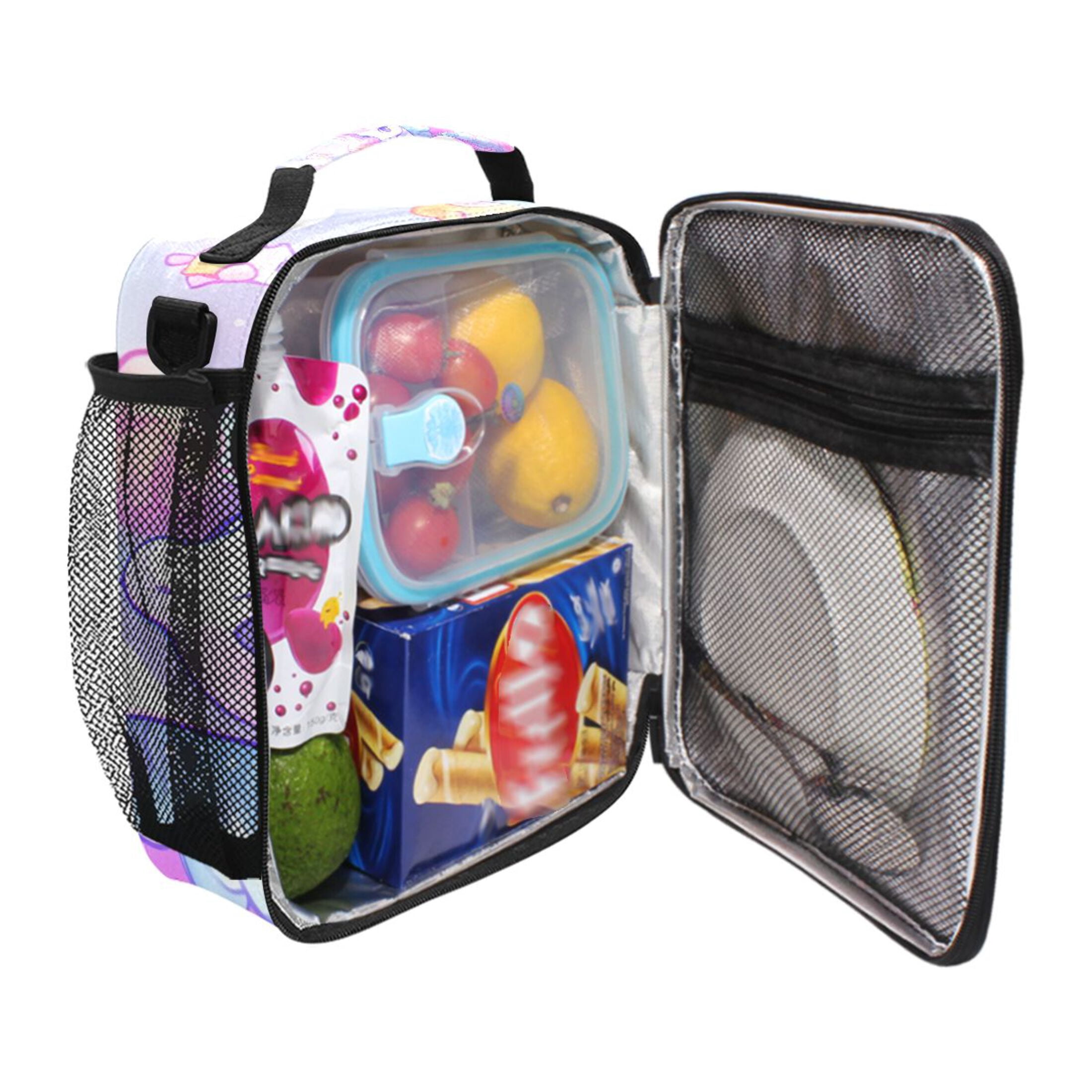 ALAZA Unicorn with Rainbow Lunch Box Insulated Lunch Bag Reusable Thermal Cooler Tote School Picnic