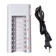 thumbnail image 1 of Matsuzay 8 ranuras AA/AAA Ni-Mh de 1.2V Smart 150mAh/130mAh de baterías recargables Cargadores de dispositivos electrónicos específicos, 1 of 8
