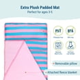 thumbnail image 2 of Wildkin Toddler Microfiber Nap Mat for Boys and Girls (Pink Stripes), 2 of 6