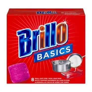 Brillo Basics Steel Wool Scrub Pads - 8 Count