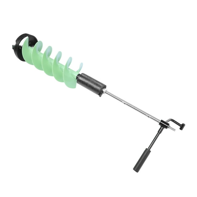 Tarière à Glace, Perceuse à Glace Tarière à Commande Simple Portable en Carbure Cimenté Nylon pour la Pêche
