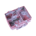 thumbnail image 5 of Bacati – Nursery Storage Caddy Watercolor Flowers Coral/Grey, 5 of 7