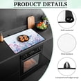 thumbnail image 6 of Renewold Stove Top Cover for Glass Stove Top, Ceramic Glass Stove Cover Mat Oil Resistant Prevent Scratching Oven Mat Protector Expands Usable Space, Floral Butterfly Blue, 6 of 7