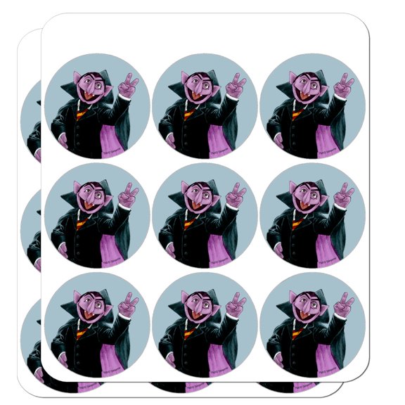Sesame Street Vintage Count Von Count Planner Calendar Scrapbooking Crafting Stickers