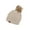 Beige, variant on Cable Knit Faux Fur Pom Pom Beanie Hat, Rust