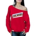 thumbnail image 1 of Awkward Styles Anti Valentine's Day Sweatshirt for Singles Love Myself Off Shoulder Tops for Women Selfish Print, 1 of 4