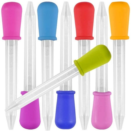 Lot of 8 liquid pipettes, 15cm kitchen account drops of silicone and ...