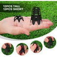 thumbnail image 2 of 24Pcs Golf Simulator tees, Plastic Golf Mat Tees for Home, Outdoor or Indoor Golf Tees for Training, Practice Golf tees for Winter Turf and Driving Range, Pack of 12 Tall & 12 Small, 2 of 7