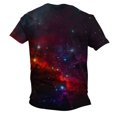 thumbnail image 6 of Penkiiy Galaxy Printed Shirt , Men's Print Graphic T Shirt Short Sleeve Summer T-Shirt Novelty Casual Tee S Multicolor, 6 of 6