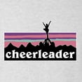 thumbnail image 5 of Wild Bobby Cheerleader Silhouette Girl Sports Women Tri-Blend Racerback Tank Top, Heather White, X-Large, 5 of 5