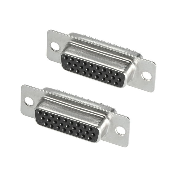 D-sub Connector Female Socket 26-pin 3-row Port Terminal Breakout 2pcs
