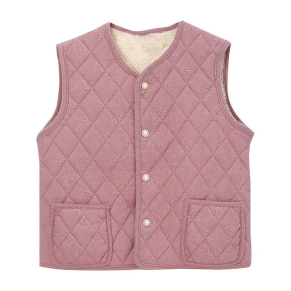 jtjvou Women's Quilted Jackets Long Sleeve Button Down Puffer Coats Solid Color Winter Outerwear with Pockets Pink XXXL
