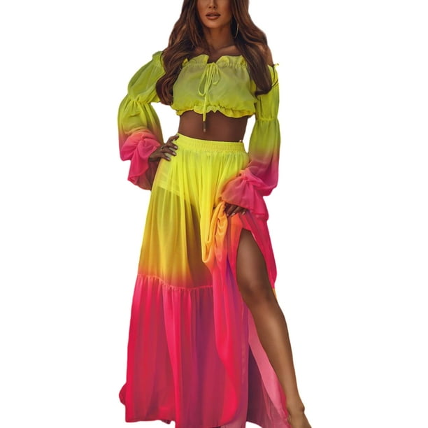 See through 2 piece outfit sale