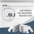 thumbnail image 3 of 6 Pcs Blinds Bracket End Covers Mounting Hardware Kit for Window Blinds Installation, 3 of 5
