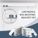 thumbnail image 3 of 6 Pcs Blinds Bracket End Covers Mounting Hardware Kit for Window Blinds Installation, 3 of 5