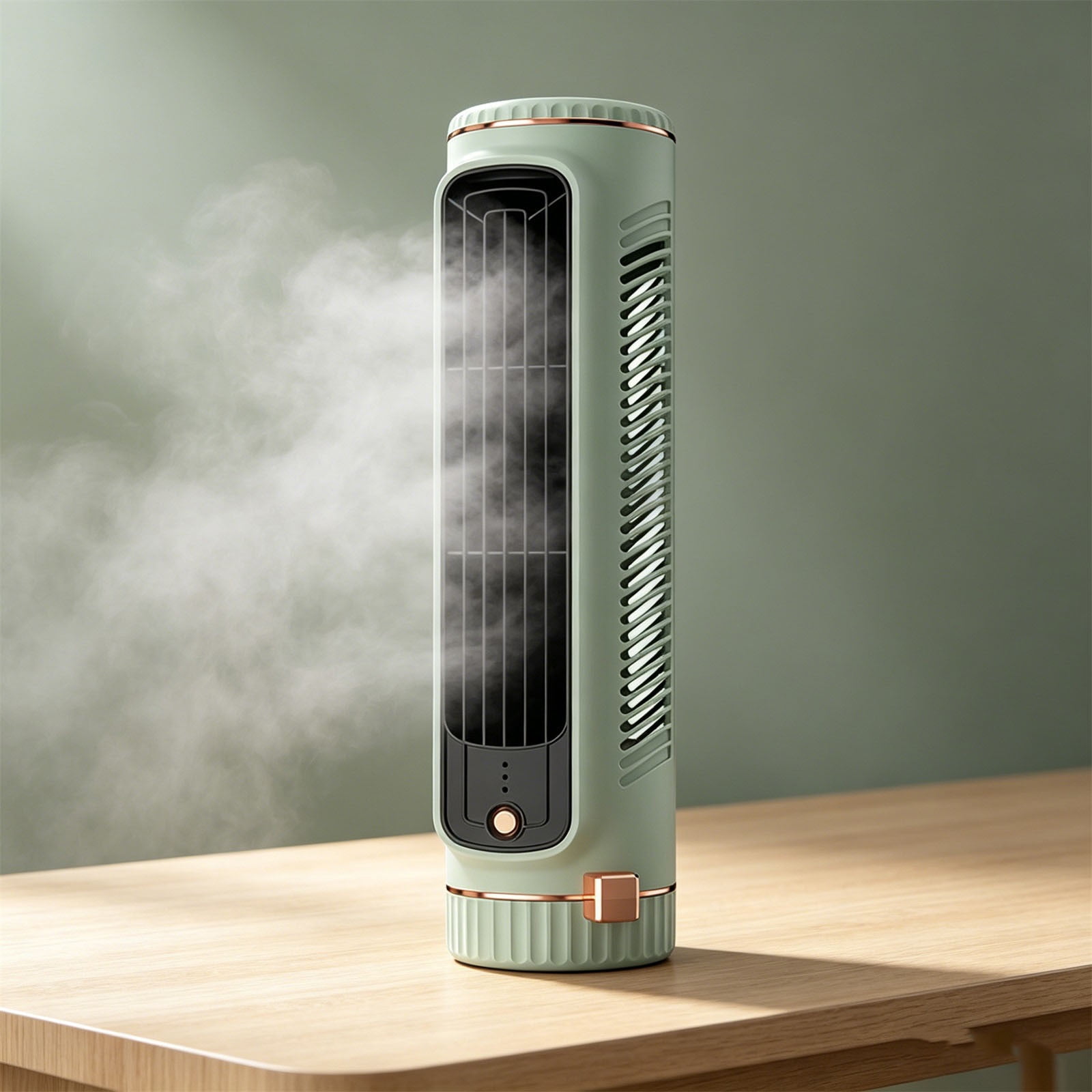 Specollect 1 Pcs Portable Air Conditioner, Mini AC Unit with Cool Mist & 3 Speeds, Rechargeable Evaporative Air Cooler for Desk, Office, Camping, Car, Quiet USB C Fan