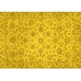 thumbnail image 1 of Ahgly Company Indoor Rectangle Abstract Yellow Modern Area Rugs, 2' x 3', 1 of 4