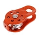 thumbnail image 1 of Soidarity Polea de cuerda lateral para escalada en roca, poleas de rodamiento de bolas para exploración de montañismo, equipo de rapel, carpas Naranja, 1 of 6