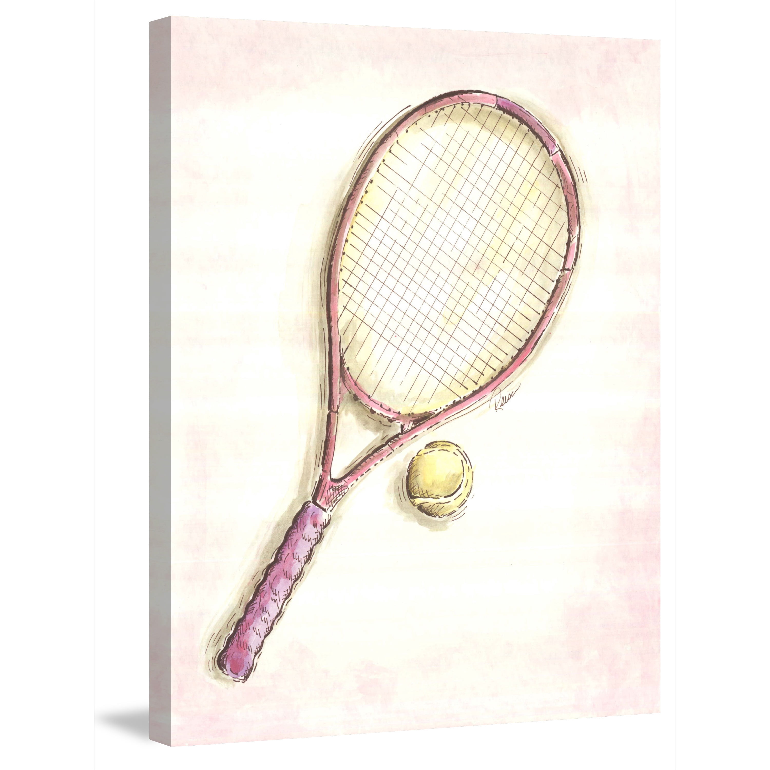 Marmont Hill "Racket" by Reesa Qualia Painting Print on Wrapped Canvas