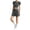 Gray, variant on Women's 2 Piece Yoga Workout Outfit Crewneck Short Sleeve Crop Top and Athletic Shorts Sets Casual Tracksuits Running Gym Matching Set Gray