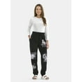 thumbnail image 2 of Wednesday Addams Women’s Graphic Print Joggers, Sizes XS-L, 2 of 5