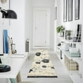 thumbnail image 4 of Yayeee Runner Rug for Bedroom 2'x6' Machine Washable Hallway Non Slip Mat, Small Black Flowers, 4 of 8