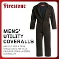 thumbnail image 2 of Firestone Mens Coveralls - Water Resistant Twill Workwear Durable Utility Jumpsuit with Quilted Lining, 2 of 7