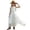 j203-White, variant on LIIPEE Girls Sleeveless Long Dress Kids Summer Solid Color Lace Ruffle Flowy A Line Party Gown Dresses With Asymmetrical Hem,9-10 Years
