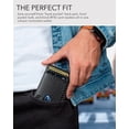 thumbnail image 4 of Serman Brands Front Pocket Wallet | Money Clip Magnetic | Bifold Minimalist RFID | Leather Wallets for Men | Slim Credit Card Wallet Modern | Modern Black, 4 of 6