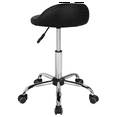 thumbnail image 3 of Yaheetech Height Adjustable Rolling Salon Stool Swivel Spa Massage Manicure Tattoo Facial Stool, Black, 3 of 8
