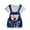 Blue, variant on Wancir Baby Toddler Boy Girl Twill Shortalls, Little Kids Short Overalls Summer Outfit with Adjustable Straps