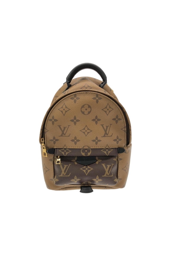 Pre-Owned Louis Vuitton Monogram Reverse Palm Springs Backpack Mini M44872